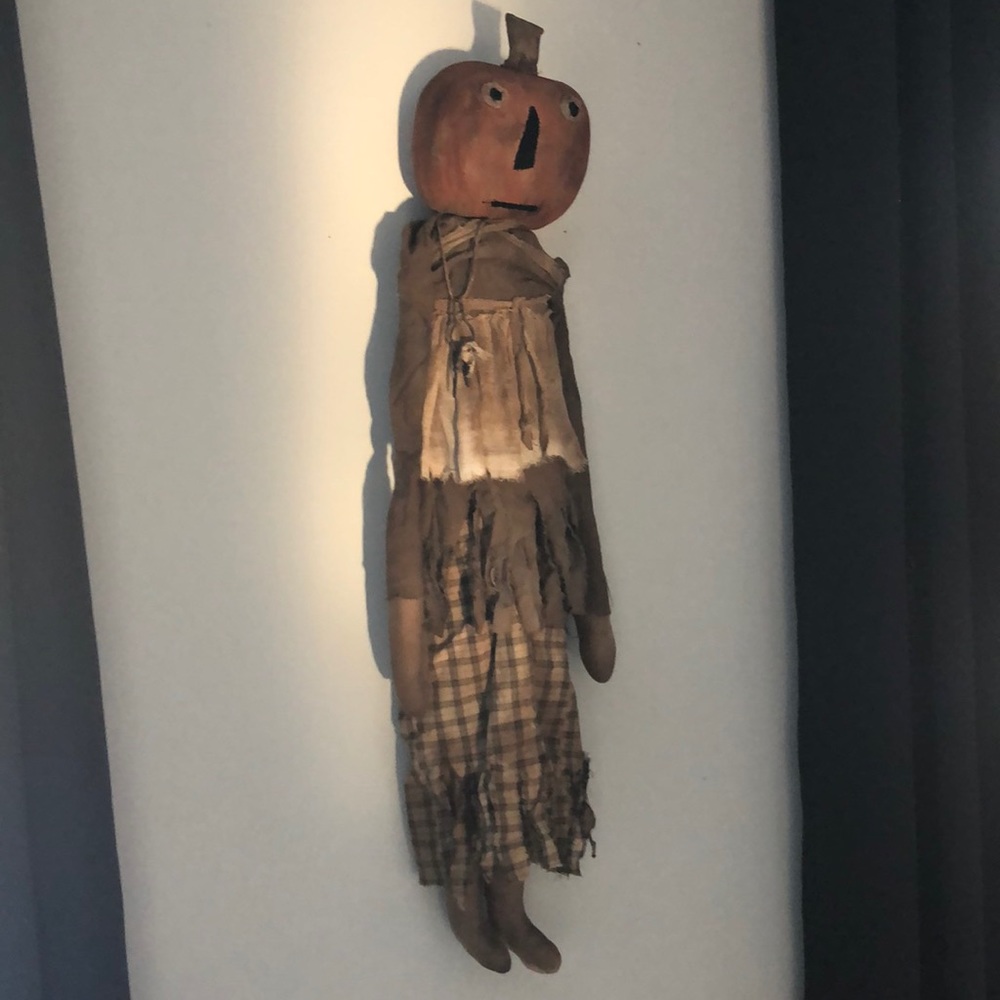 Primitive Pumpkin Head Doll